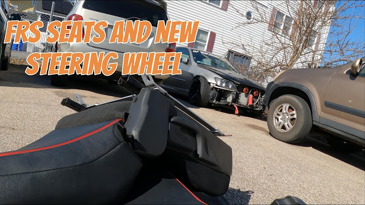 Fresh FRS seats and custom steering wheel!