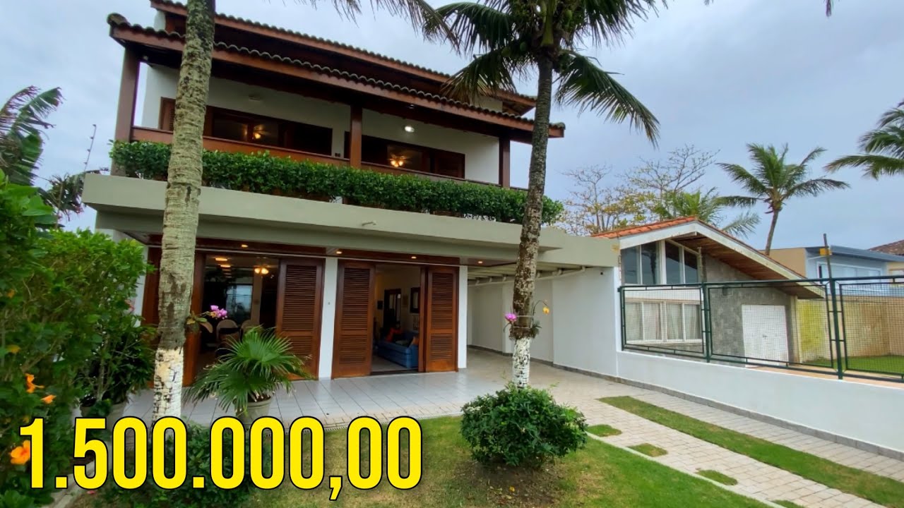 MANSÃO A VENDA EM ITANHAÉM | NO CIBRATEL I | FRENTE MAR 1.500.000,00
