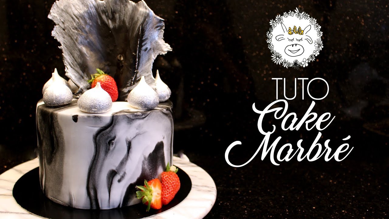 TUTO : Gâteau Marbre / Cake Design marbré