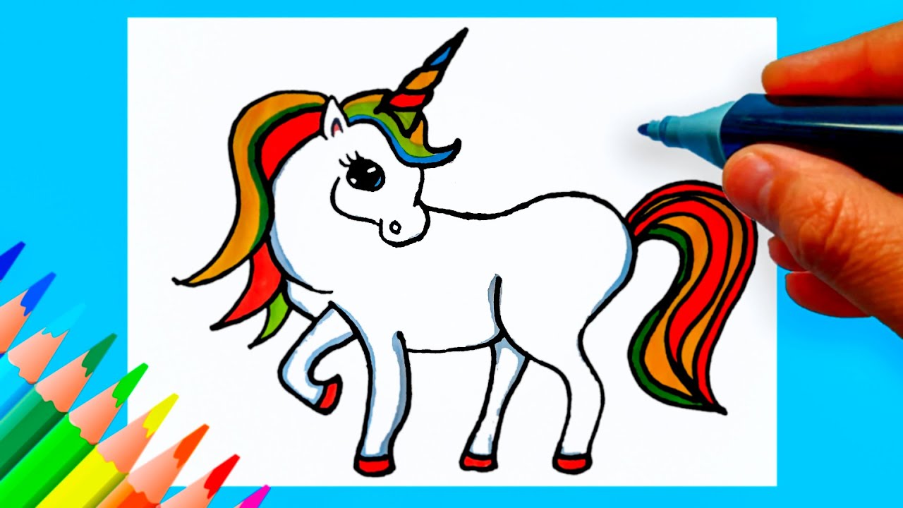 Видео как рисовать единорога видео как рисовать единорога