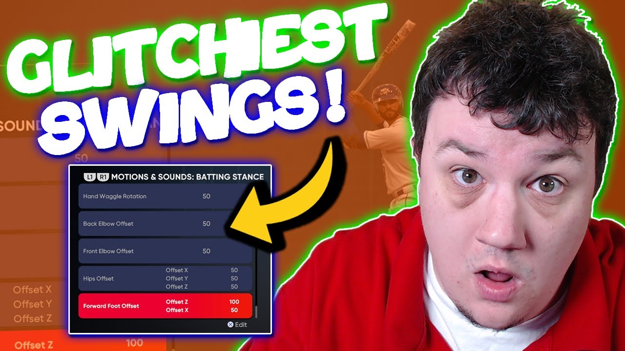 GLITCHIEST BATTING STANCES + SWINGS MLB THE SHOW 21 [BALLPLAYER, ROAD