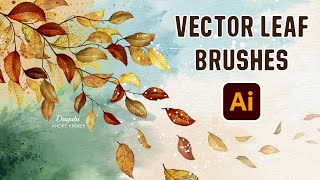 Create an Autumn Illustration with Cherry Leaves Brushes - Adobe Illustrator Vector Drawing