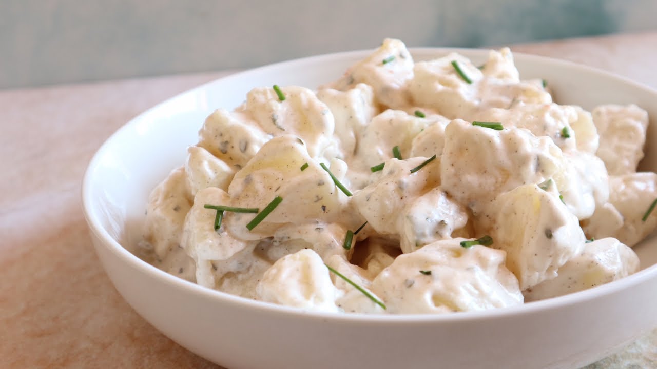 Creamy potato salad - YouTube