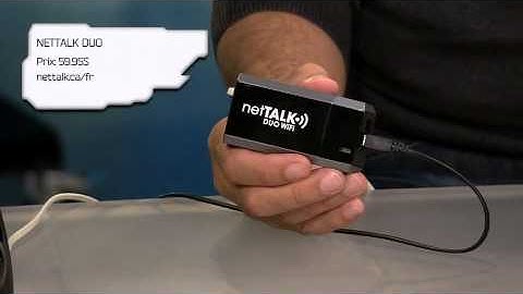 netTALK Duo & netTalk Duo Wi Fi reviewed on the M net TV Show on MusiquePlus TV in Quebec, Canad