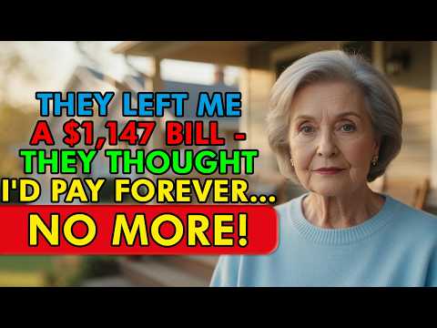 "Mom, Stay And Finish Your Water," They Walked Out And Left Me A $1,147 Bill—Then...