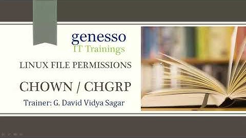 Chown and Chgrp Command Linux File Permissions Part 18