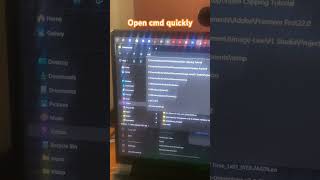 Opening cmd quickly