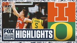 Celebrity No. 22 Illinois Fighting Illini vs. No. 9 Oregon Ducks Highlights | FOX College Hoops Profile