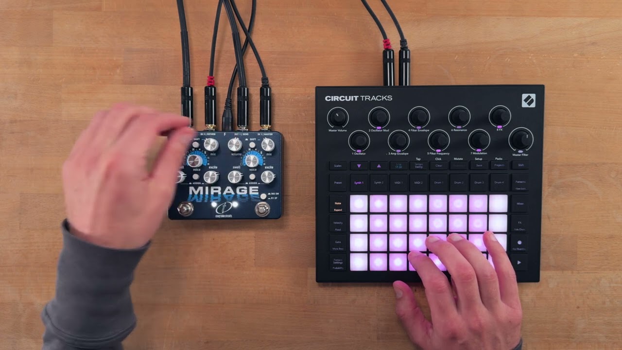 Crazy Tube Circuits Mirage Demo with Synth