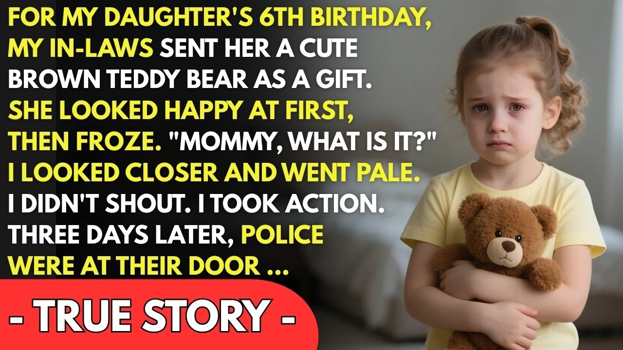 Ich stand da,den Teddybär meiner Tochter in der Hand,und mein Blut gefror. Es war ihr sechster Geburtstag,die Luft voller Cupcake-Zuckerguss und Kindergekreische,und dann hielt Mia mir den Bären...