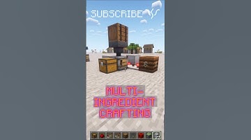 How to make MULTI-INGREDIENT RECIPES with the CRAFTER! | Redstone with PsiVolt #minecraft #redstone