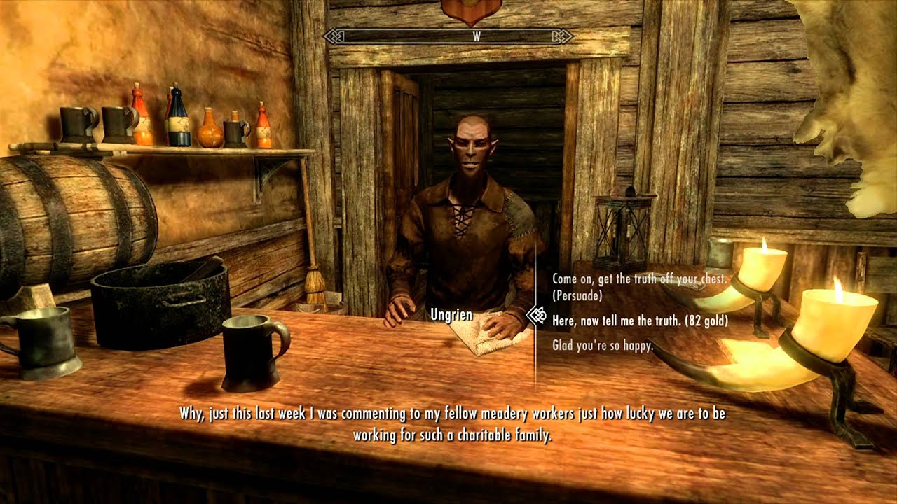 how to get speech up quickly in skyrim