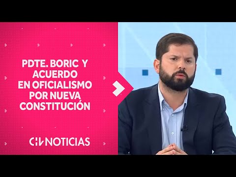 Pdte. Boric y acuerdo en oficialismo por nueva Constitución: “Toda obra humana tiene errores”