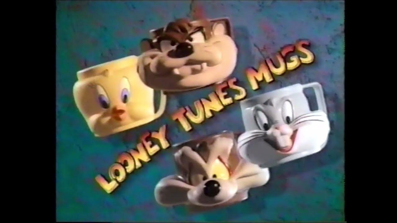 KFC Mega Meal Looney Tunes Mugs Promotional TieIn Ad (1994) YouTube