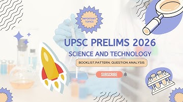 🚀 Hoe je wetenschap en technologie aanpakt voor de UPSC-voorrondes 2026 | Boekenlijst, PYQ