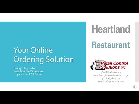 Heartland Restaurant Online Ordering Solution from Retail Control Solutions