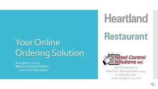 Heartland Restaurant Online Ordering Solution from Retail Control Solutions