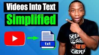 How To ACCURATELY Transcribe YouTube Videos To Text (QUICK \& EASY)