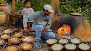 Gilgit Chapshoro Recipe: Baking Traditional Clay Pot Chapshoro Bread in the village Il