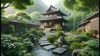 Kyoto Ancient Japanese Garden Sleeping Zen Sounds (3 Hours)