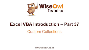 Excel VBA Introduction Part 37 - Custom Collections