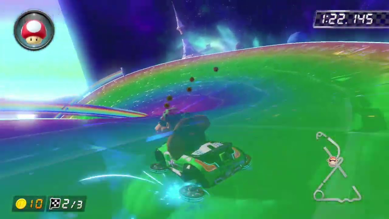 GCN Rainbow Road [200cc] 3:34.927 (MK8DX CT)