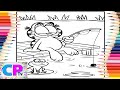 Garfield Enjoys the Fishing/Garfield in The Presence of Little Frog/Coloring Process/Art Drawing