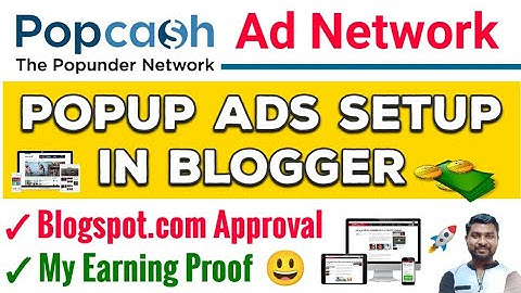 Popcash Popup Ads Setup In Blogger | Popcash Ad Network Review | Popcash Ads - SmartHindi