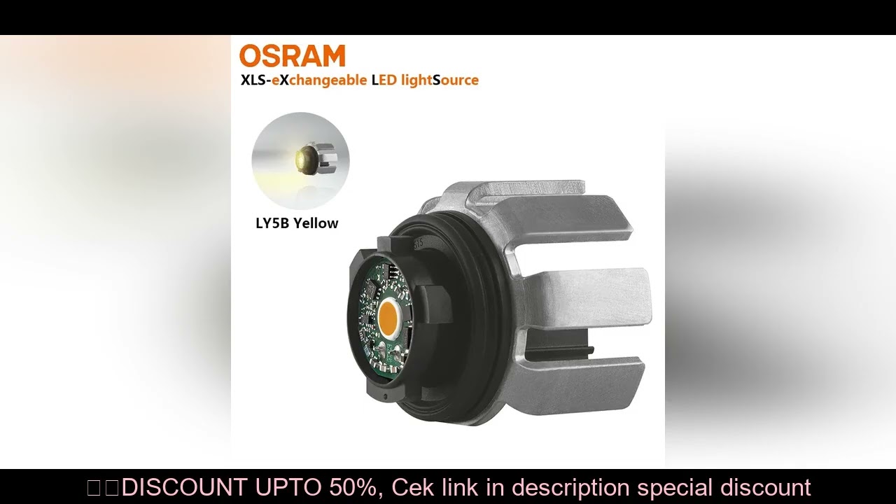OSRAM LED XLS LY5 Turn Indicator Signal Lamp Rear Light LY5B A1A 2700K Yellow Color Car Exchangeable