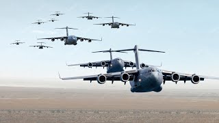 Crazy Amount of Giant C-17 Invade US Sky During Show of Force