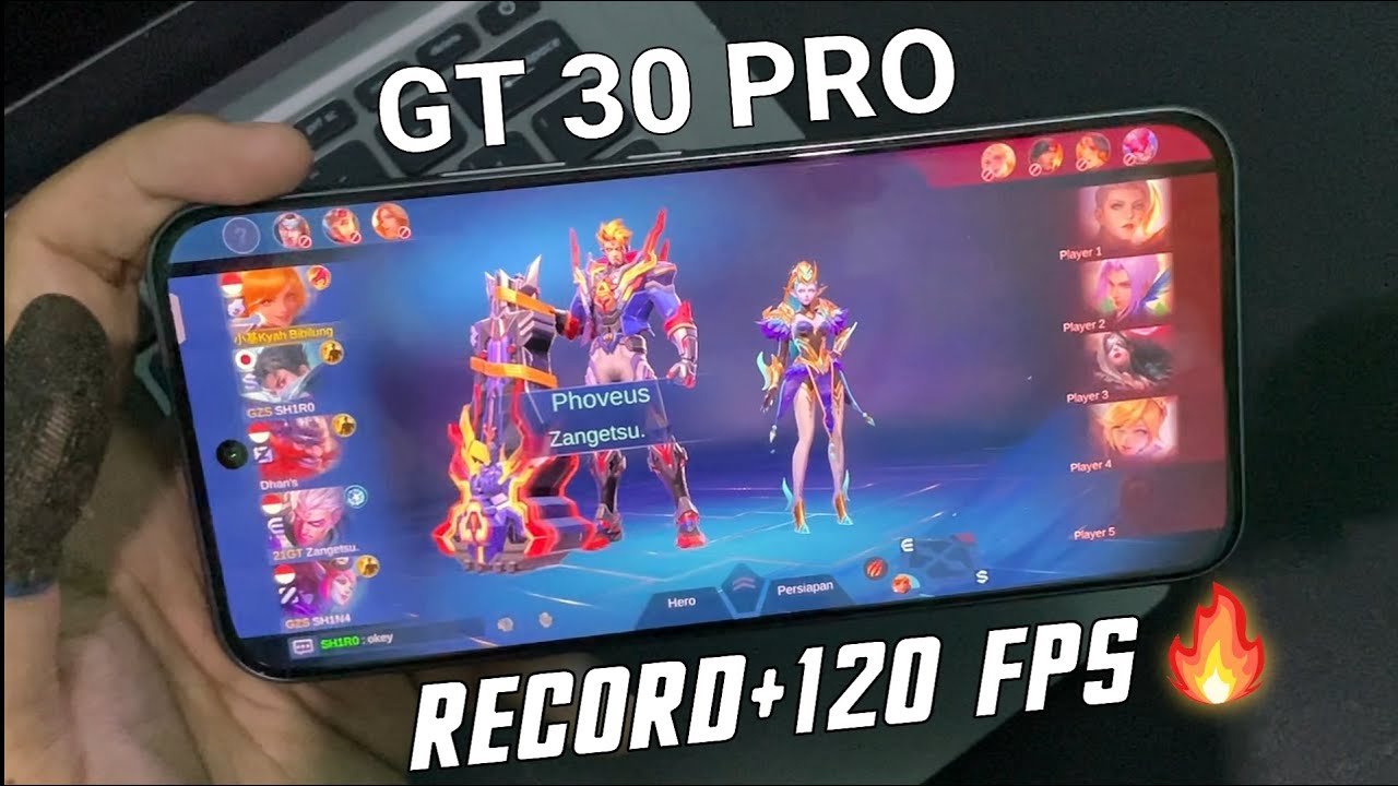 infinix Gt 30 Pro test Fanny Mobile Legends | Record+120FPS Gameplay ...
