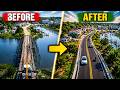From Old Wooden Planks To Massive Concrete Bridge Transformation#shortsfeed