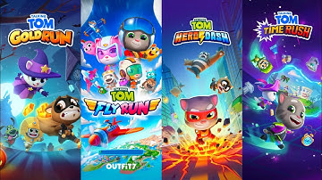 Talking Tom Gold Run Vs Talking Tom Hero Dash Vs Tom Fly Run Vs Tom Time Rush Android Gameplay 