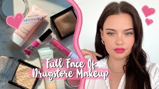 Lip Focused Look | Full Face Of Drugstore Makeup | Julia Adams