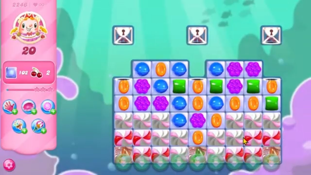 Candy Crush Saga LEVEL 2246 NO BOOSTERS (new version)