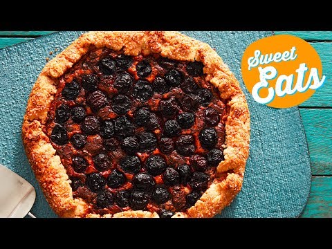 Dark Chocolate and Cherry Cheesecake Galette | Food Network