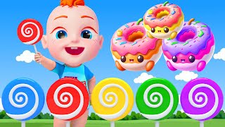 Colorful Candy Song | Monkeys Jumping On The Bed | детские песни Nursery Rhymes | Baby & Kids Songs