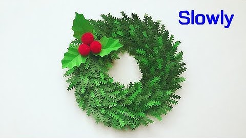 ABC TV | How To Make A Christmas Ornaments Wreath Paper With Shape Punch (Slowly) - Craft Tutorial