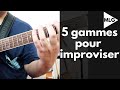 5 gammes essentielles pour improviser guitare jazz