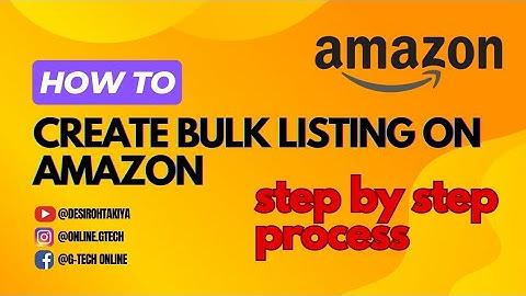 Amazon Products Bulk Listing | Amazon product listing by excel sheet #amazon #amazonseller