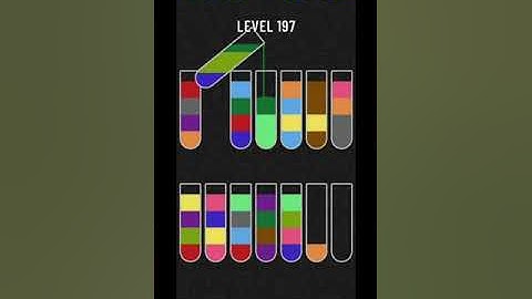 Water sort puzzle level 197