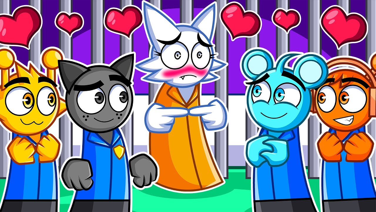 ME QUEDO ATRAPADA en UNA PRISIÓN de CHICOS POLICÍAS 🚨 en ROBLOX  sprunki