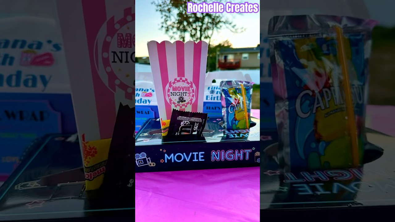 DIY Backyard Movie Party 