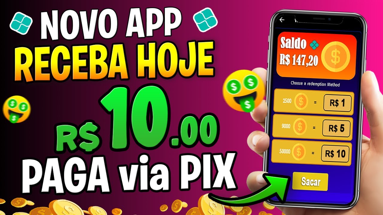 [Saque R$10 Ainda Hoje💸] Lançou APP para GANHAR DINHEIRO via PIX – Jogo Pagando via PIX