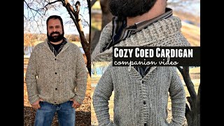 Cozy Coed Cardigan Crochet Tutorial (Companion Video) | Step-by-Step Sweater Guide