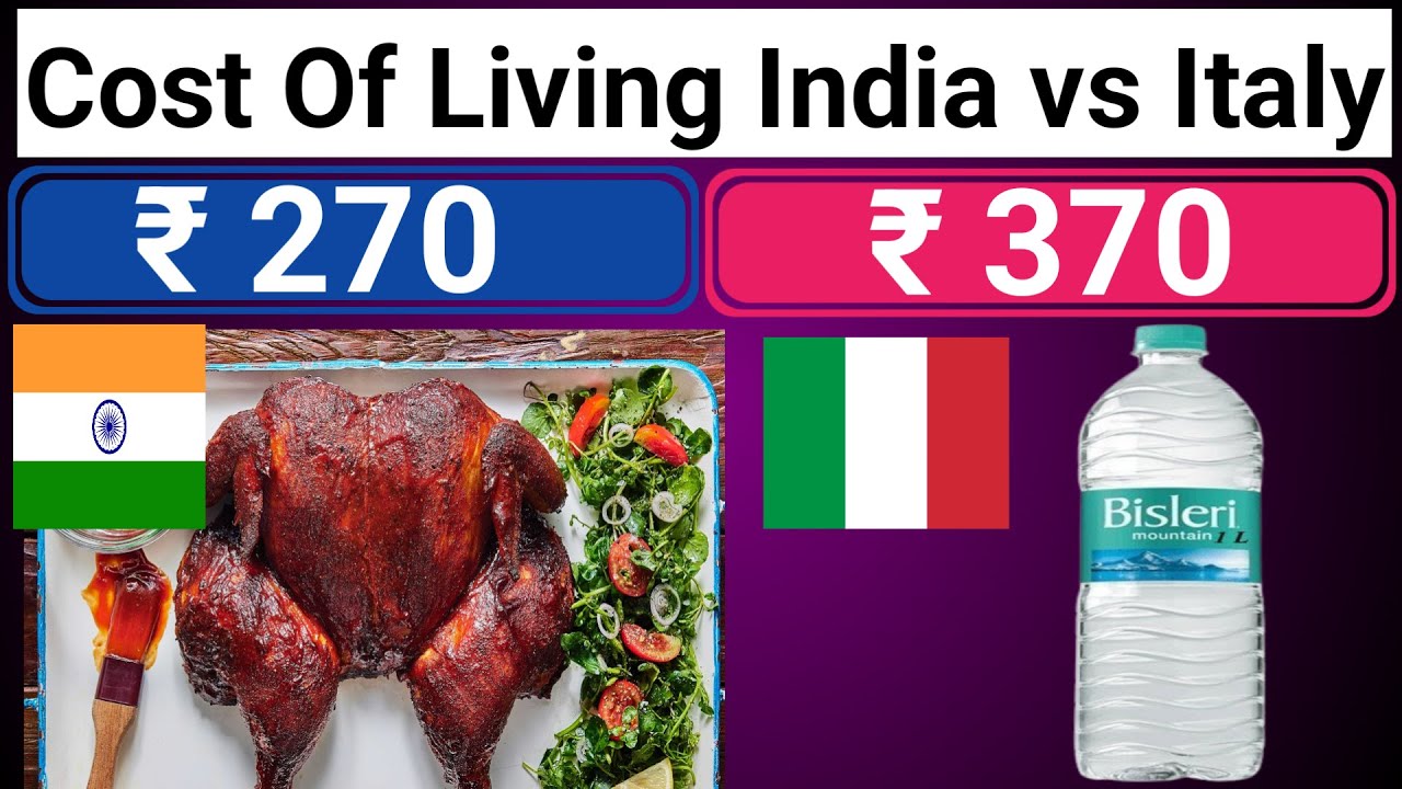 Cost Of Living India vs Italy cost of living in italy cost of