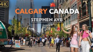 Calgary Canada | Stephen Avenue | 4k | #canada #calgary #alberta #thingstodo