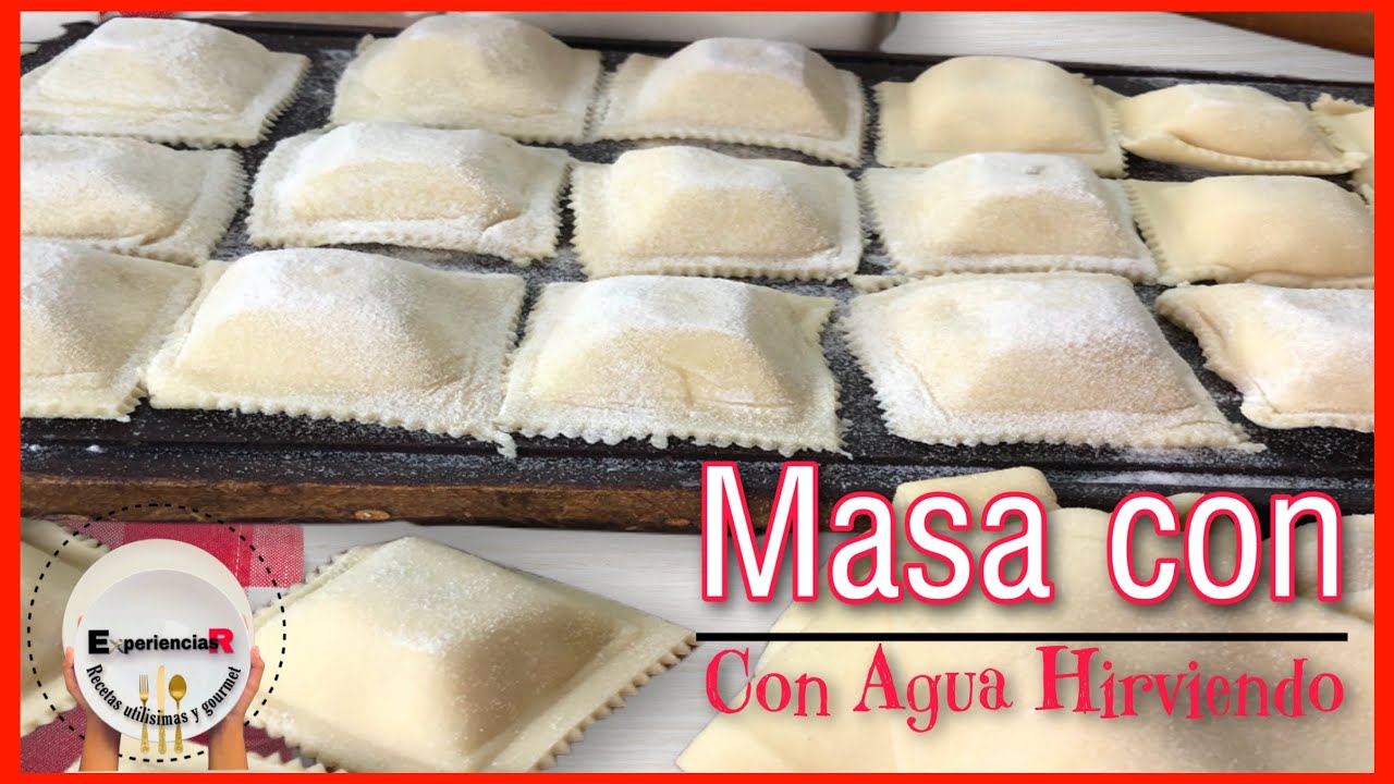 🔴 Masa con AGUA HIRVIENDO para estos RAVIOLES Rellenos de RICOTA, PROVOLONE y NUEZ