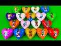 Paw patrol Slime: Looking For Mini Hearts Clay On The Beach - Satisfying ASMR Video
