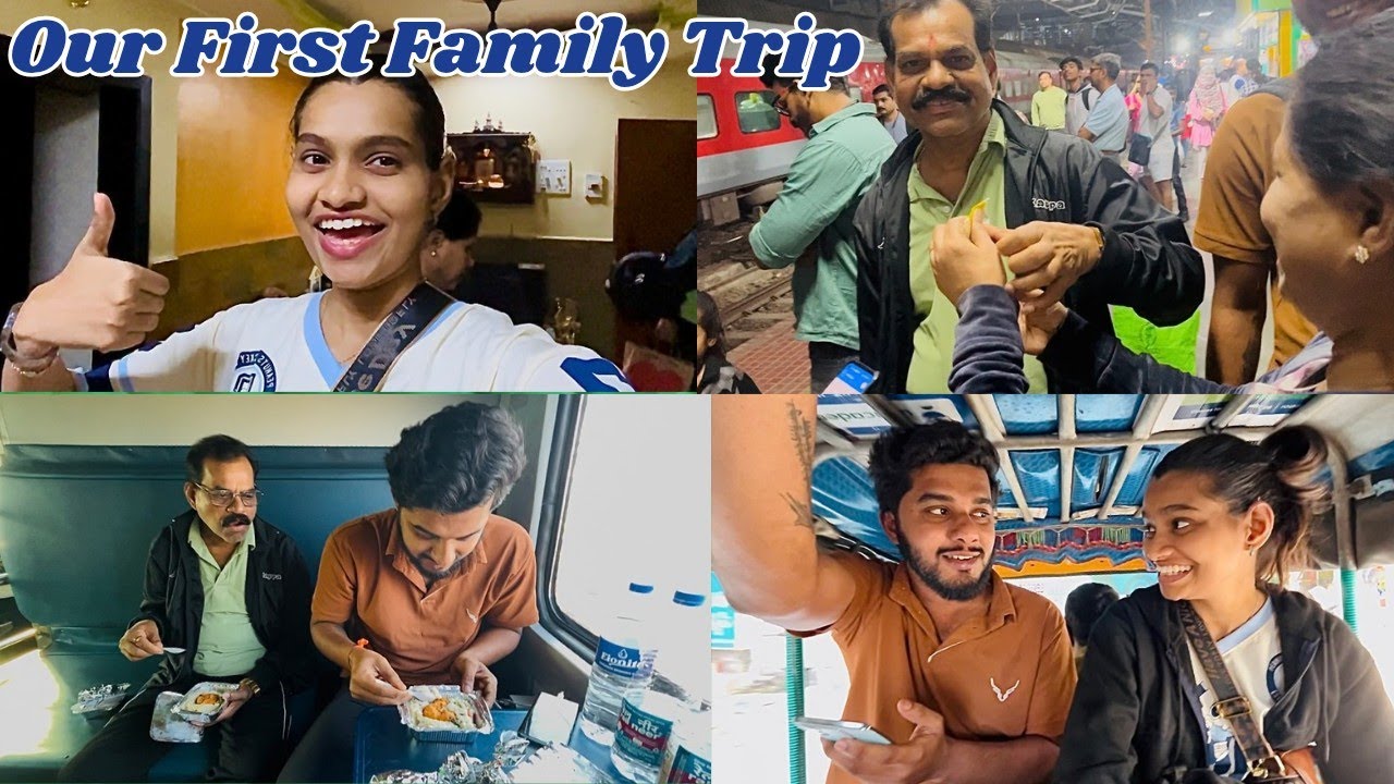 Finally Tirupati Popina asse pura andh🥹🙏🏻|| First Family trip together😍 🚉|| Journey Vlog | Tulu vlog